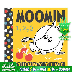 【预售】姆明宝贝:123 趴着时间 Moomin Baby: 123 Tummy Time 英文儿童自然拼读 英语早教进口绘本书
