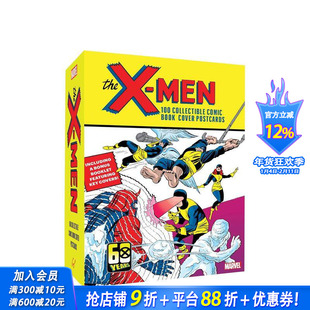 【现货】X战警：100 张珍藏版漫画封面明信片 X-Men: 100 Collectible Comic Book Cover Postcards 原版明信片 正版进口图书