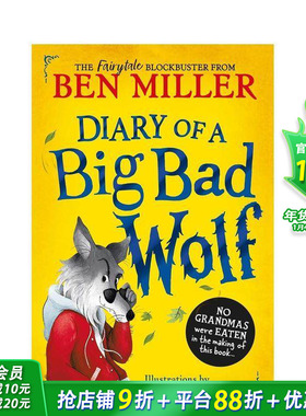 【多册选拍】Ben Miller童话森林1-3册：大坏狼日记/猫日记/女巫日记Fairytale Woods:Diary of a Big Bad Wolf英文儿童桥梁故事书