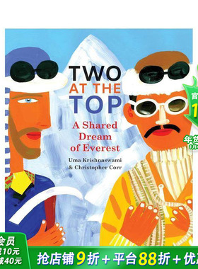 【预售】两人登顶：珠穆朗玛峰的共同梦想 Two at the : A Shared Dream of Everest 英文儿童插画故事绘本 进口童书