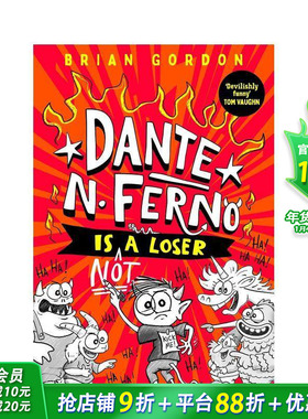 【预售】但丁·N·费尔诺不是失败者 儿童搞笑插图故事Dante N. Ferno is NOT a Loser 英文儿童桥梁章节故事 英语拓展进口书