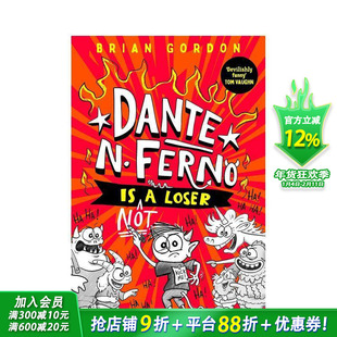 【预售】但丁·N·费尔诺不是失败者 儿童搞笑插图故事Dante N. Ferno is NOT a Loser 英文儿童桥梁章节故事 英语拓展进口书