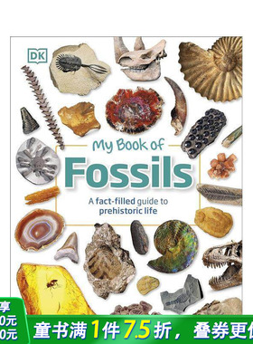 【现货】My Book of Fossils，我的化石之书 自然科普 恐龙知识 英文儿童故事阅读章节书 6-10岁 原版正版进口图书书籍