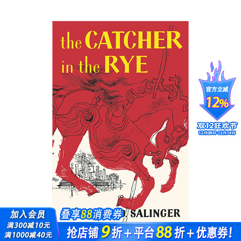 【预售】英文原版 麦田里的守望者 The Catcher in the Rye 英文小说 正版进口书籍 善优图书