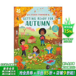 【预售】【准备就绪】国家信托基金: 为秋天做好准备(贴纸故事书)National Trust 原版英文儿童趣味互动 0岁+亲子英语早教绘本