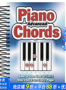 【现货】Advanced Piano Chords 钢琴进阶和弦 英文原版音乐乐器学习