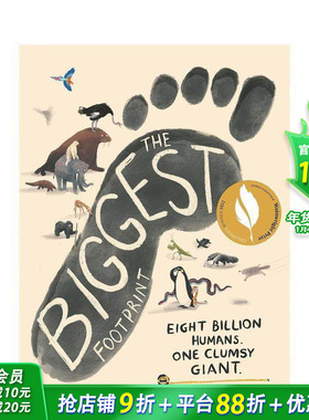 【现货】英文原版 The Biggest Footprint 大脚印 艺术绘本 趣味想象力故事 10岁以上 善优童书