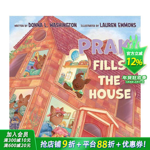 【预售】普拉克填满了房子 Prak Fills The House 英文儿童插画故事绘本 进口童书