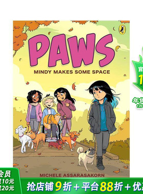 【现货】PAWS 卷2：敏迪腾出空间 Mindy Makes Some Space 儿童全彩漫画故事 动物宠物友谊成长 家庭情绪 英文英语拓展进口书