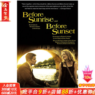 【现货】Before Sunrise & Before Sunset 爱在日出日落前 两部电影剧本