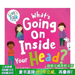 英文儿童插画故事绘本 预售 进口童书 人际关系 小脑袋里在想什么？ 情商培养 一起谈谈吧 正念觉察 Let 自我认同 Talk