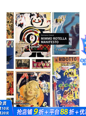 【预售】米莫?罗特拉：宣言 罗马国家美术馆展览配套图录 Mimmo Rotella : Manifesto 原版英文艺术画册画集 正版进口书