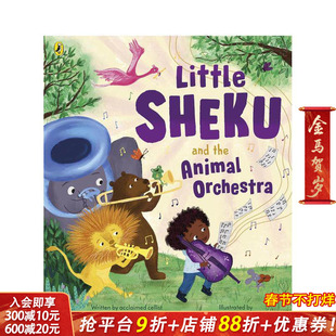 【预售】小谢库与动物乐团 Little Sheku and the Animal Orchestra 著名大提琴家 英文儿童插画故事绘本 进口童书