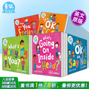 哭吧没关系 英文儿童插画故事绘本进口童书 Cry Talk 现货多册选拍 一起谈谈吧 拒绝没关系等 担忧什么 Let