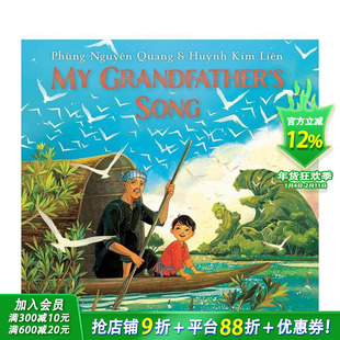 【预售】我爷爷的歌 My Grandfather's Song 英文儿童插画故事绘本 进口童书