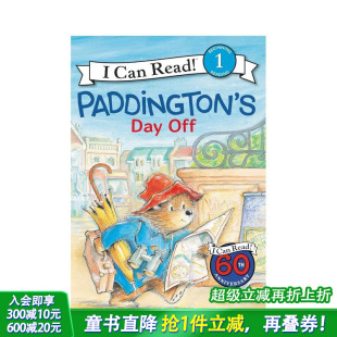 英语桥梁分 儿童进口图书 Day 休息日英文原版 3岁 帕丁顿 Paddington’s Off 章节故事阅读入门 初 现货