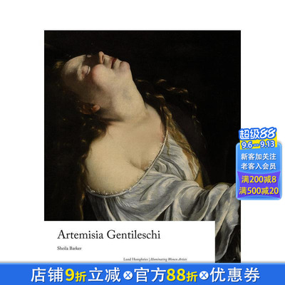 【预售】【女性艺术家之光】阿尔泰米西娅·真蒂莱斯基 Artemisia Gentileschi 原版英文艺术画册画集 正版进口书