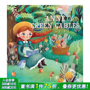 小手翻翻 经典 安妮 Lit Anne Green Hands 绿山墙 Little for 英文儿童插画故事绘本进口书 Gables 读物机关书 预售