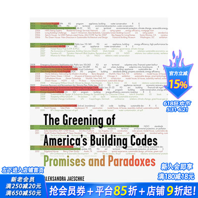 【预售】美国建筑法规的绿色化： 承诺与悖论The Greening of America's Building Codes 建筑设计 英文原版正版进口书籍 善优图书