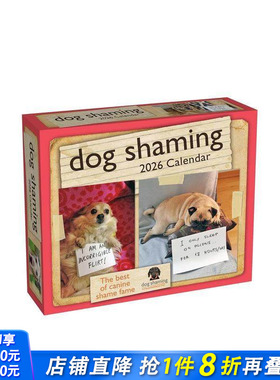 【预售】【日历】“罪犯”小狗曝光 2026年彩色日历 Dog Shaming 2026 Day-To-Day Calendar 艺术创意文创周边 正版进口