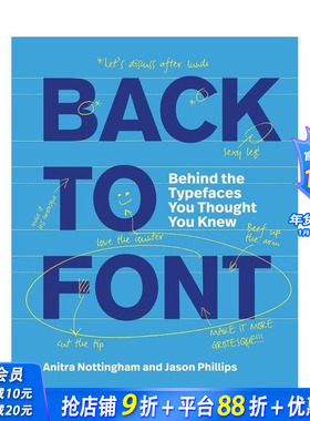 【现货】字里行间：揭秘16种传奇字体 Back to Font : Behind the Typefaces You Thought You Knew英文图案标志设计 正版进口书