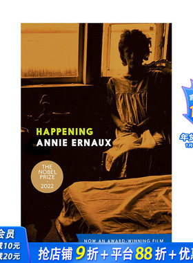 【预售】英文原版 【2022年诺贝尔文学奖Annie Ernaux】正发生 Happening 小说文学 正版进口图书画册
