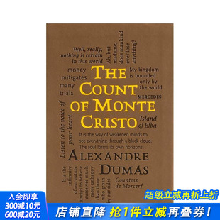 Classics 特殊书口 预售 The Cloud 基督山伯爵 压纹封面 英文文学 Count 正版 Monte Word Cristo 字云经典 进口书