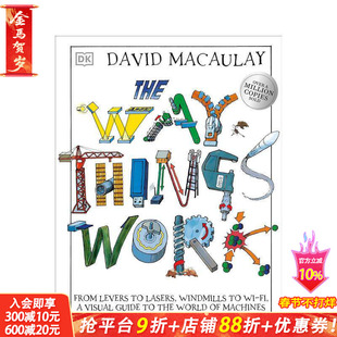 【预售】【大卫·麦考利万物运作原理】从杠杆到激光，从风车到Wi-Fi From Levers to Lasers 英文儿童插画科普绘本 进口童书