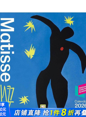 【预售】【日历】苏格兰国家美术馆：马蒂斯《爵士乐》 2026年挂历 National Galleries Scotland 艺术创意文创周边 正版进口