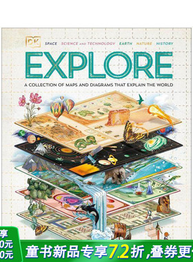 【预售】探索世界：主题地图及信息图表A Collection of Maps and Diagrams That Explain theWorld 英文儿童插画科普绘本 进口书