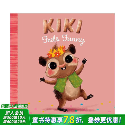 【预售】琪琪觉得好玩 Kiki Feels Funny 英文儿童插画故事科普绘本 进口童书