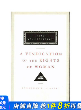 【现货】企鹅女性主义短经典：为女性辩护A Vindication of the Rights of Woman Mary Wollstonecraft 西方经典文学原版英文