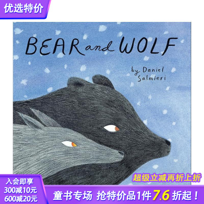 【现货】Bear and Wolf 熊和狼 英文原版儿童艺术绘本 3-6岁【善优童书】