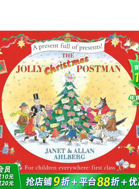 【预售】快乐的圣诞邮递员 The Jolly Christmas Postman 英文儿童插画故事绘本 进口童书