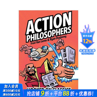 【预售】行动哲学家:伟大的思想家(平装) Action Philosophers:Hooked On Classics 英文漫画 正版进口书