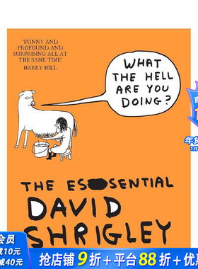 【预售】英国插画师David Shrigley：你到底在干嘛？ What The Hell Are You Doing? 原版英文艺术画册画集 正版进口书