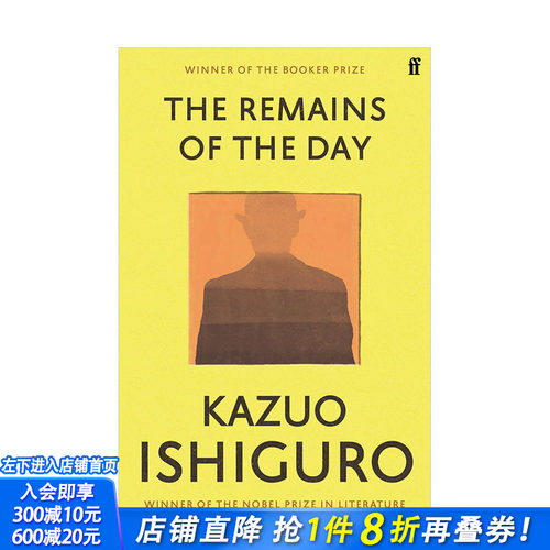 【预售】石黑一雄作品系列 长日将尽The Remains of the Day 英文原版进口文学小说 Kazuo Ishiguro