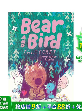 【预售】【英国插画师Jarvis】小熊和小鸟：秘密和其他故事 Bear and Bird:The Secret and Other Stories英文儿童插画绘本进口书