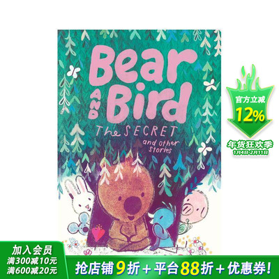 【现货】【英国插画师Jarvis】小熊和小鸟：秘密和其他故事 Bear and Bird:The Secret and Other Stories英文儿童插画绘本进口书