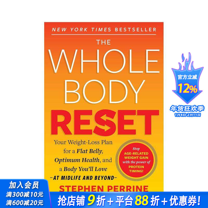 【预售】全身重启： 让你拥有平坦小腹的减肥计划 Your Weight-Loss Plan for a Flat Belly 原版英文生活综合 正版进口书籍