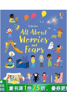 【预售】关于忧虑与恐惧的一切 【All About】 Worries and Fears 英文儿童插画故事绘本 进口童书