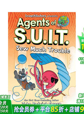 【现货】【调查员：西装特工】卷4：麻烦多多 Investigators: Agents of S.U.I.T. 英文儿童漫画故事 英语拓展阅读进口书
