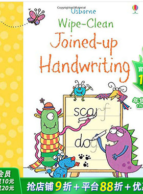 【现货】Wipe-Clean Joined-up Handwriting,可擦本 连笔书写 儿童英语练习书 英语启蒙早教【善优童书】