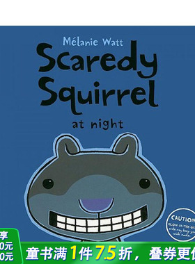【现货】【Scaredy Squirrel 】at Night，【胆小鬼松鼠】在夜晚 英文原版儿童绘本 3-6岁 情绪管理  亲子英语阅读