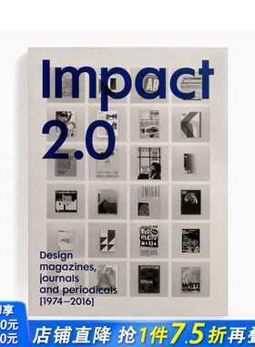 【现货】英文原版 Impact Regular 2.0字体设计：1974–2016年间的杂志封面集 Impact 2.0: Design magazines 平面设计进口书籍