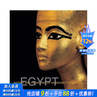 【预售】埃及：古文明的历史与宝藏 Egypt:History and Treasures of an Ancient Civilization 英文人文历史 正版进口书