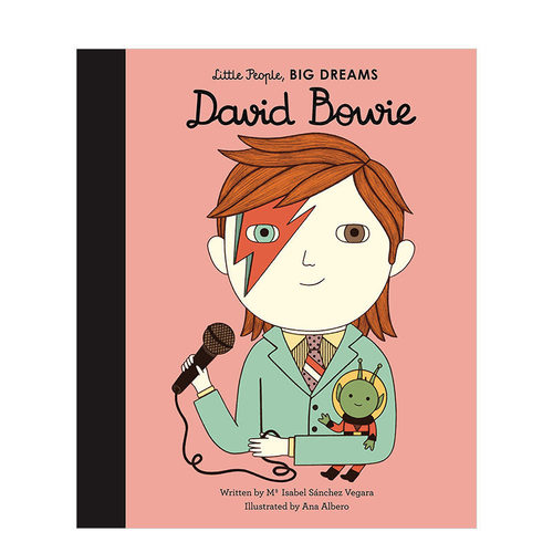 【现货】【小人物，大梦想】大卫·鲍伊David Bowie 3-6岁儿童美术音乐启蒙艺术绘本图书 精装英文原版 职业发展启蒙【善优童书】