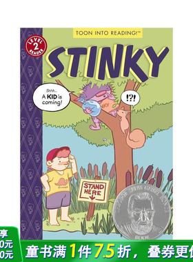 【预售】臭臭（TOON 2级） Stinky（TOON Level 2） 英文儿童漫画故事 英语阅读拓展进口书