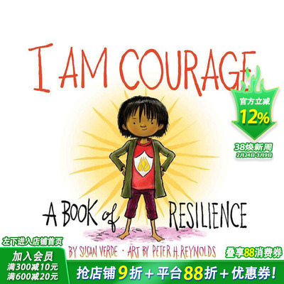【预售】【成长能量】勇敢的我：韧性培养 I Am Courage: A Book of Resilience 英文儿童插画故事绘本 进口童书 SEL启蒙