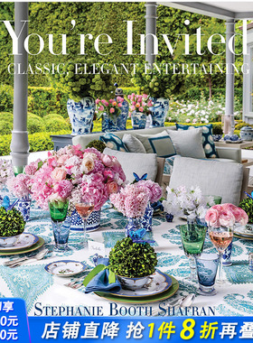 【预售】You‘re Invited 你被邀请了:经典优雅派对聚会娱乐指南 英文原版餐饮礼仪